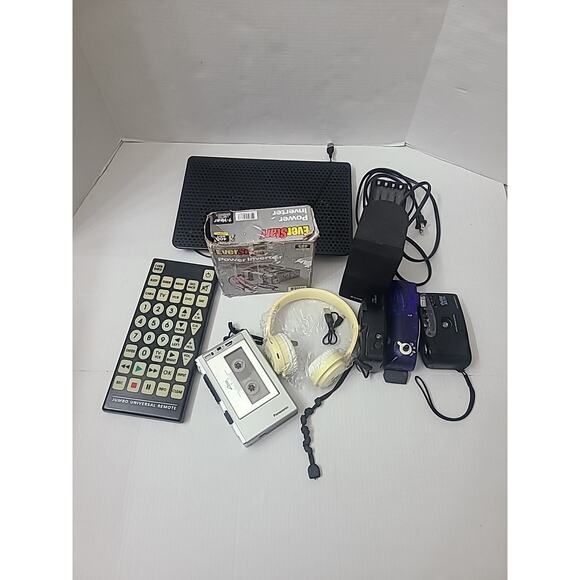 Electronics Bundle Cameras Headphones Tape Recorder - Picture 4 of 5
